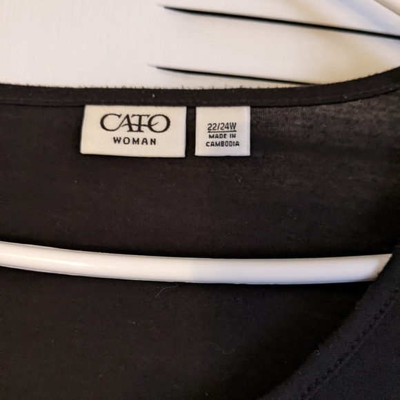 Cato short sleeve shirt with gold colored sequins of skull - Picture 4 of 4